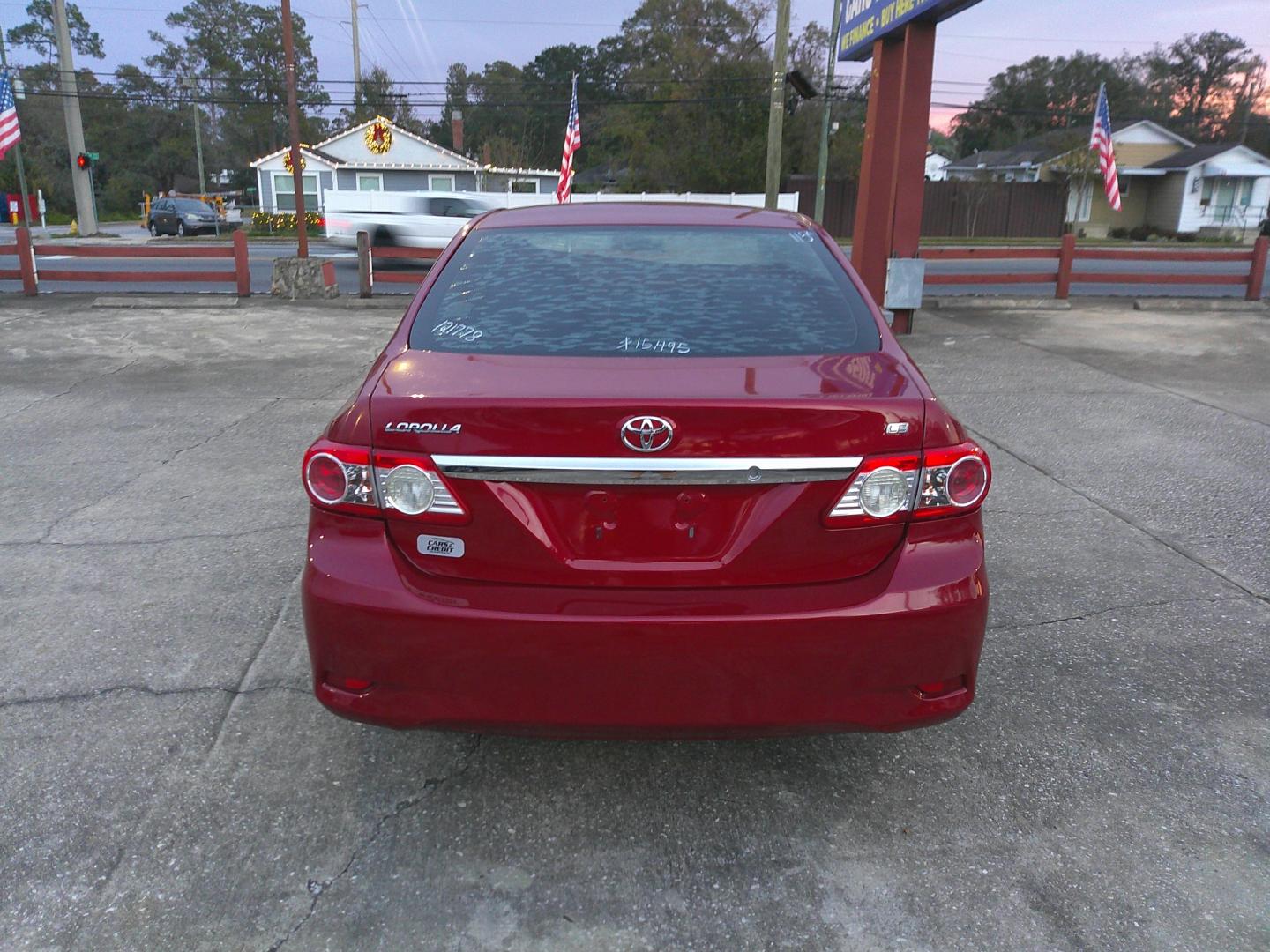 2013 RED TOYOTA COROLLA BASE; S; LE; (5YFBU4EE1DP) , located at 1200 Cassat Avenue, Jacksonville, FL, 32205, (904) 695-1885, 30.302404, -81.731033 - Photo#3